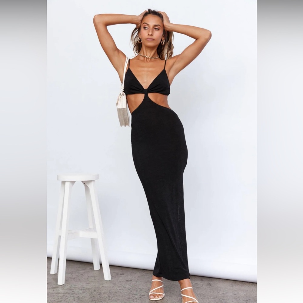 Princess Polly Shanni Maxi dress black